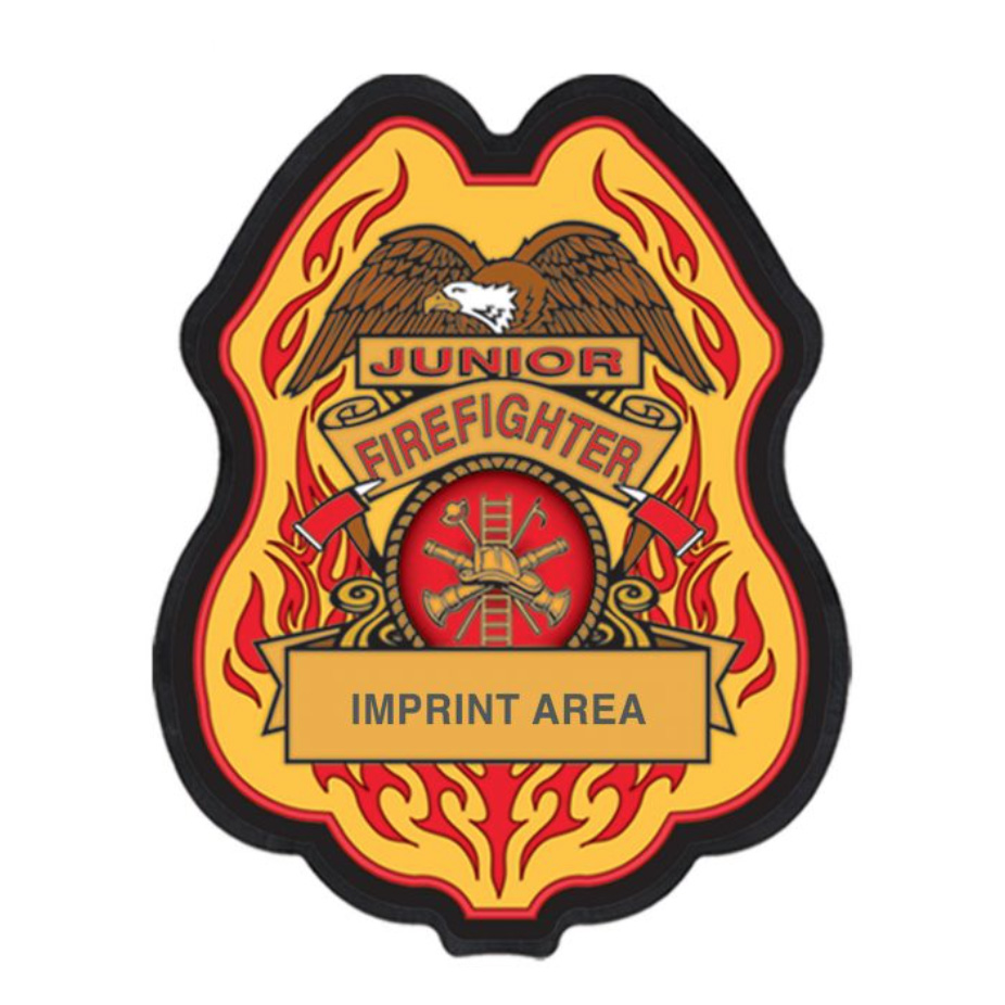 Clip-On Plastic Fire Badges (Custom)